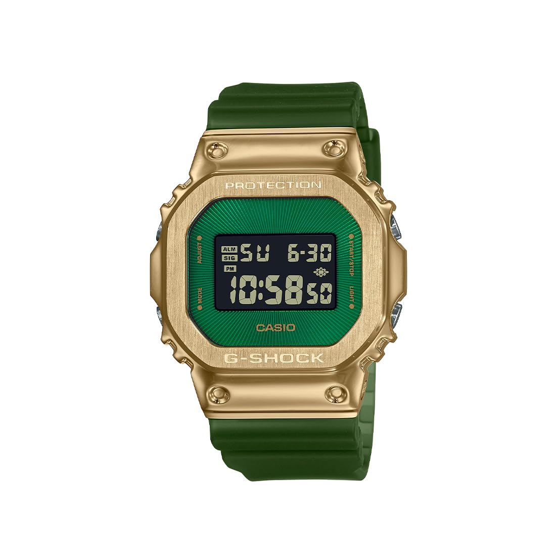Casio G-Shock GM-5600CL-3DR Gold IP Green Digital Dial Translucent Green Resin Strap Mens Watch Shock and 200M Water Resistant G1437 (B0CLDN74W6) Amazon Price History, Amazon Price Tracker