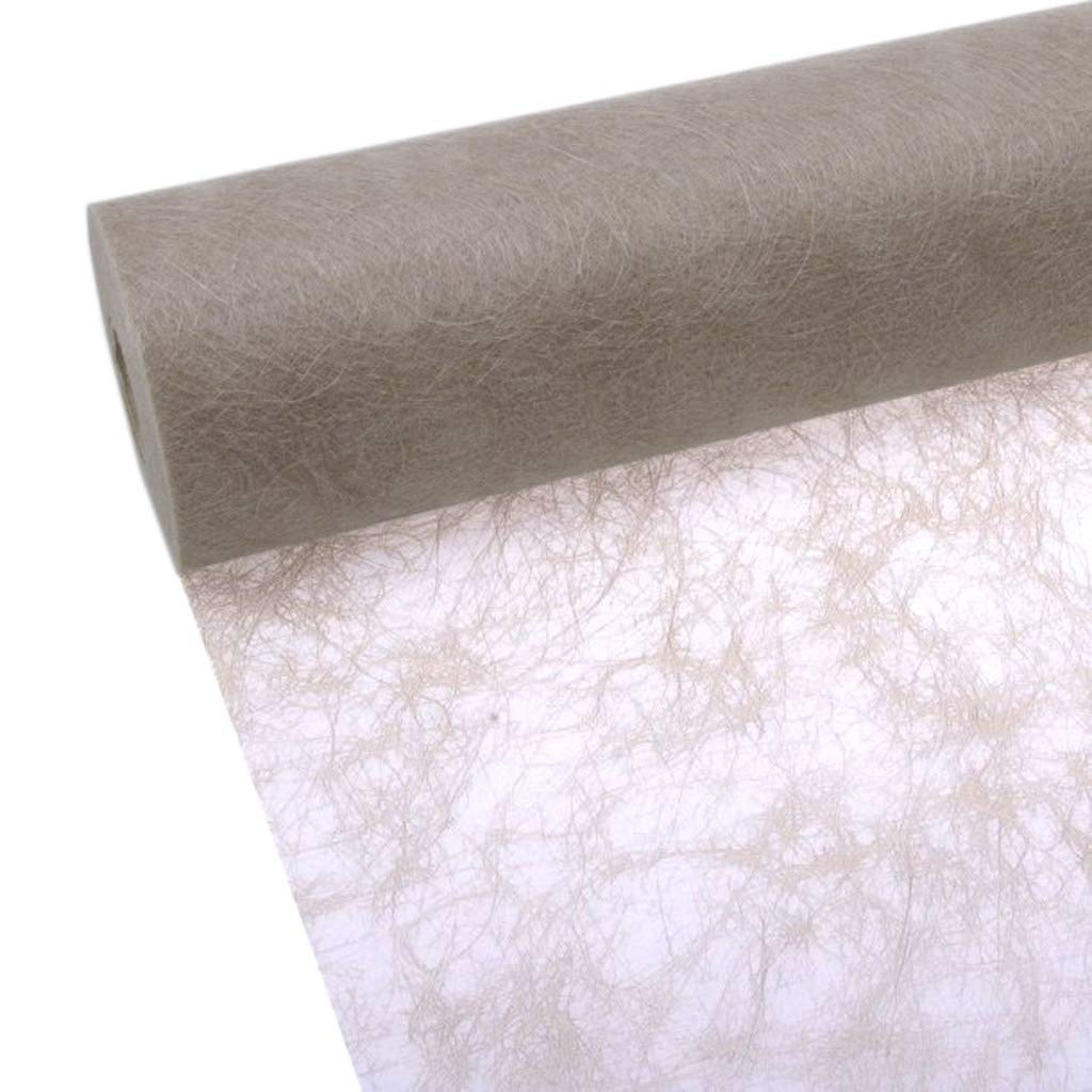 Ruban de table Sizoflor noyer 20 cm x 25 m pour décoration