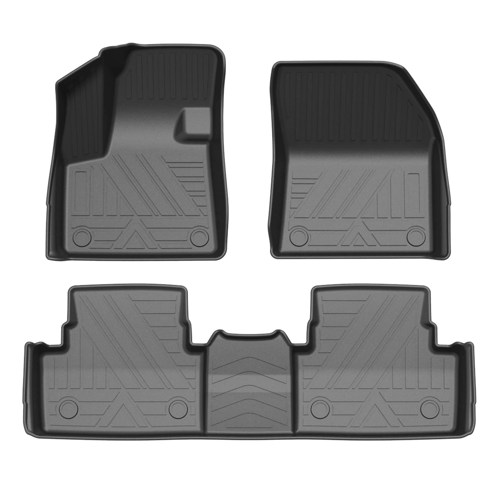 GAFAT Ci-troen C5 Aircross 2018-2024 2025 Alfombrillas, C5 Aircross Alfombrillas de Goma Originales Escaneo 3D TPE Borde Alto, Compatible con Citroen C5 Aircross Accesorios