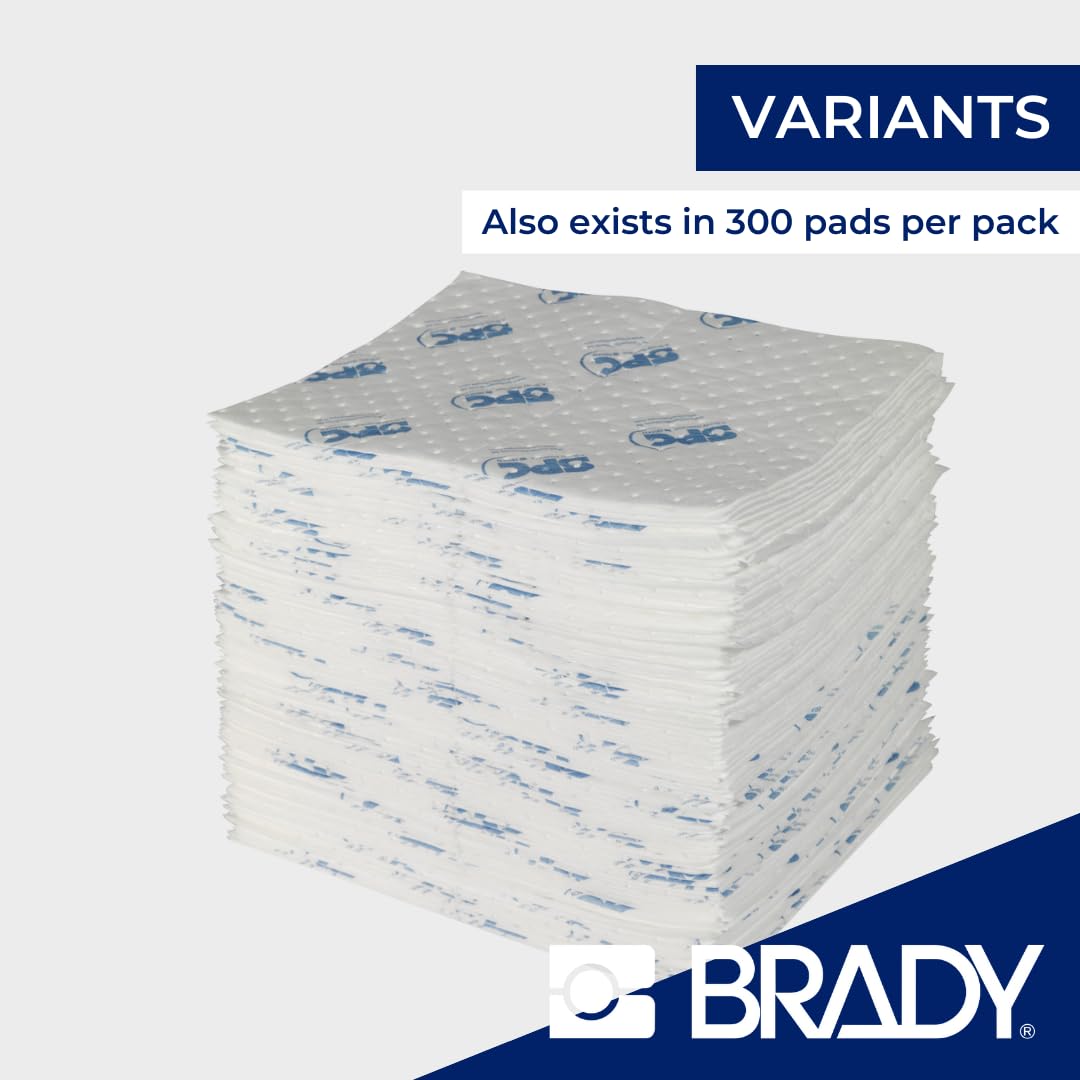 Brady Sxt Oil Absorbent Sheet 400mm x 500mm Weiß 200 Stück