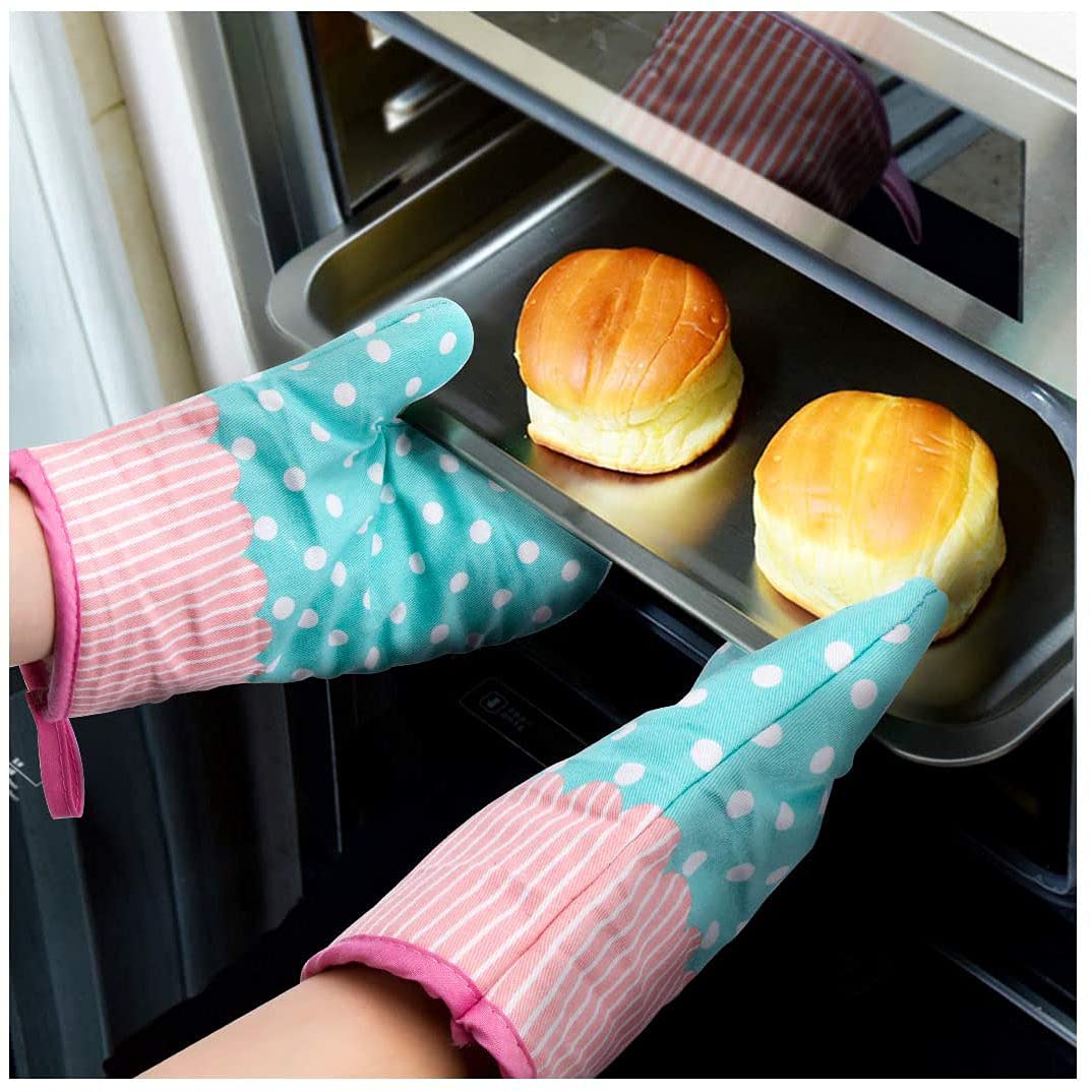 Une Paire De Gants en Coton pour Four À Micro-Ondes Et Four Peut Être Lavée Ébouillantée Résistante Aux Hautes Températures Et À l'abrasion