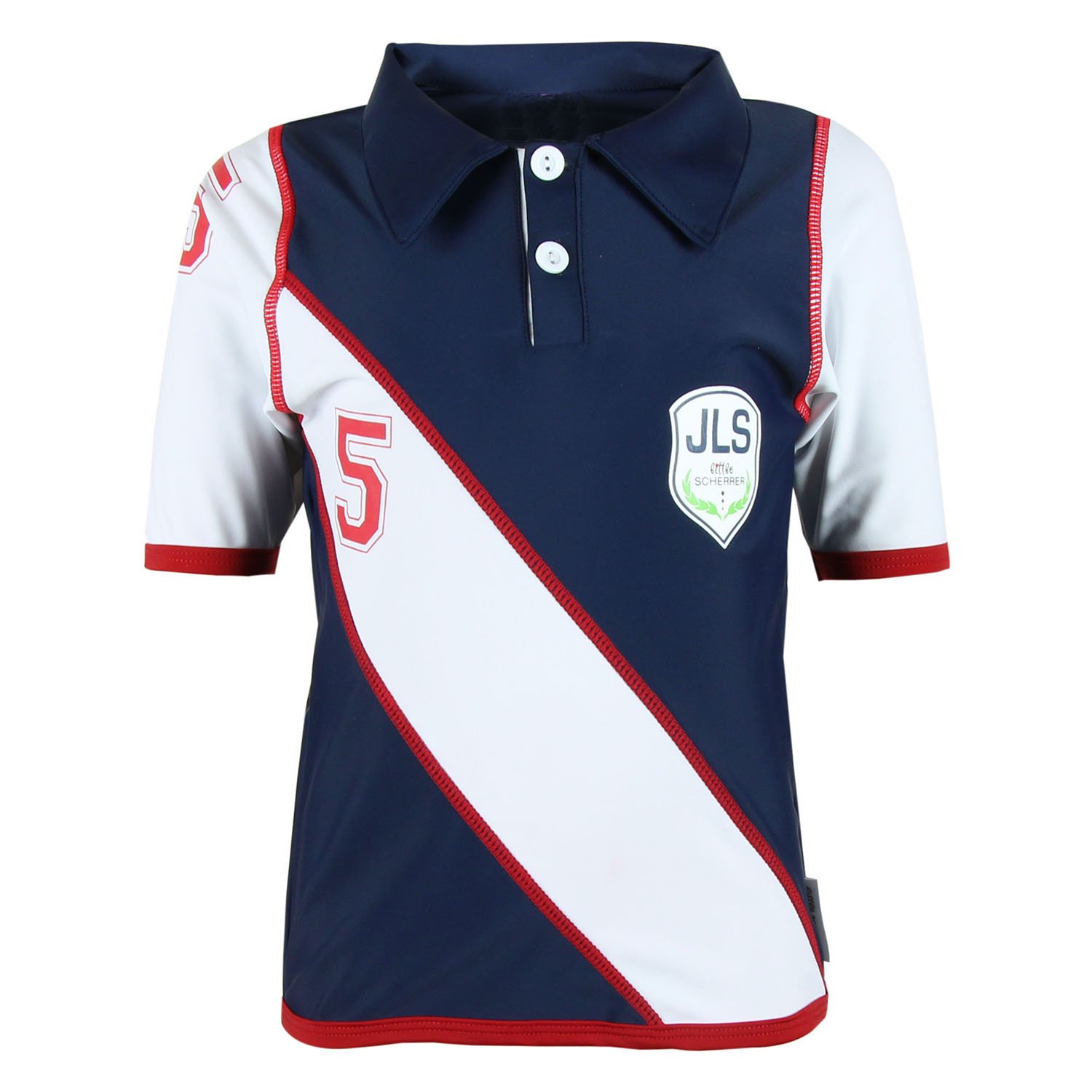 UPF 50+ Boy Toddler Short-Sleeve Rash Guard - JLS Polo Club