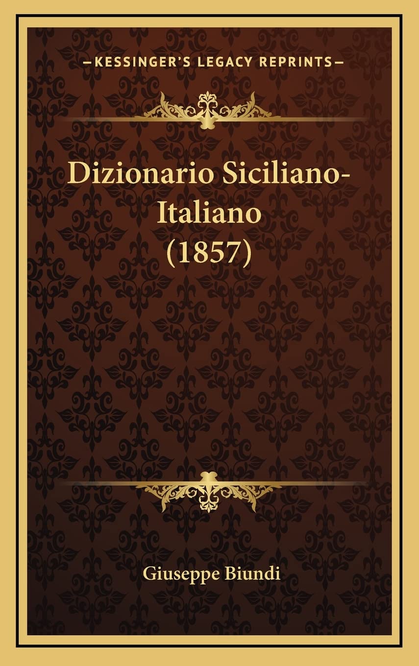 Dizionario Siciliano-Italiano (1857)