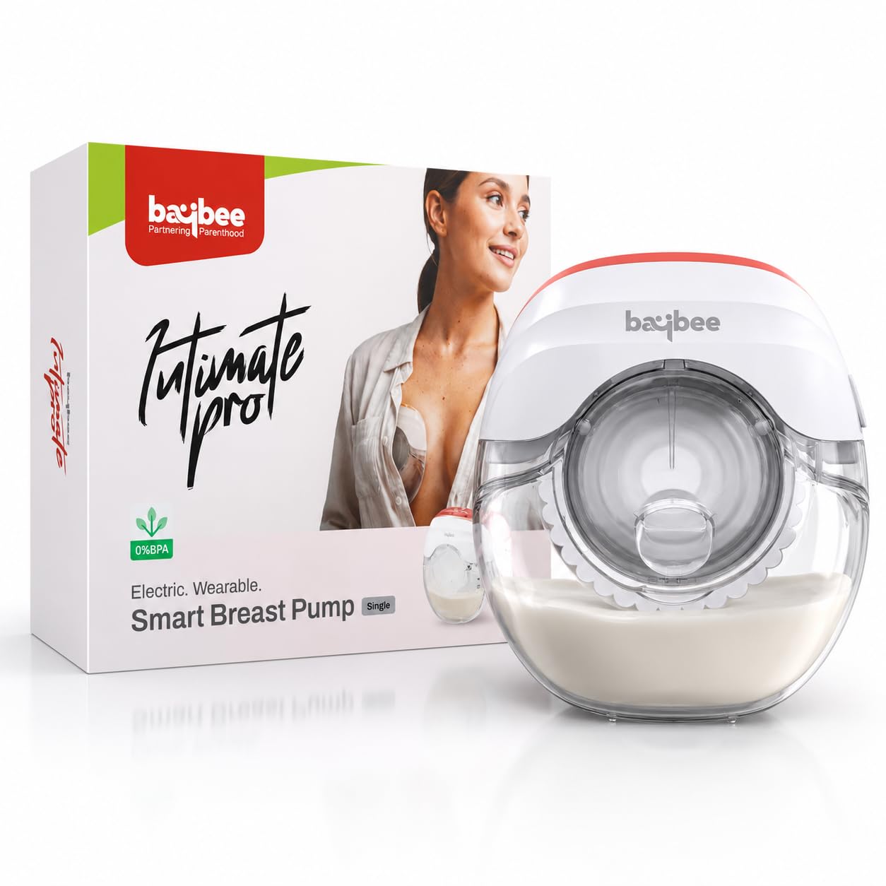 Baybee Ultimate Pro Wearable Breast Pump Electric | Hands Free Breast Pump Electrical with 3 Modes & 12 Levels | Quiet Portable Electric Breast Pumping Machine for Mothers | Breast Milk Pump with 150 ml BPA-Free Container , Type-C Rechargeable & Silicone Flange Sizes (17 / 19 / 21 / 24 mm)-image-14
