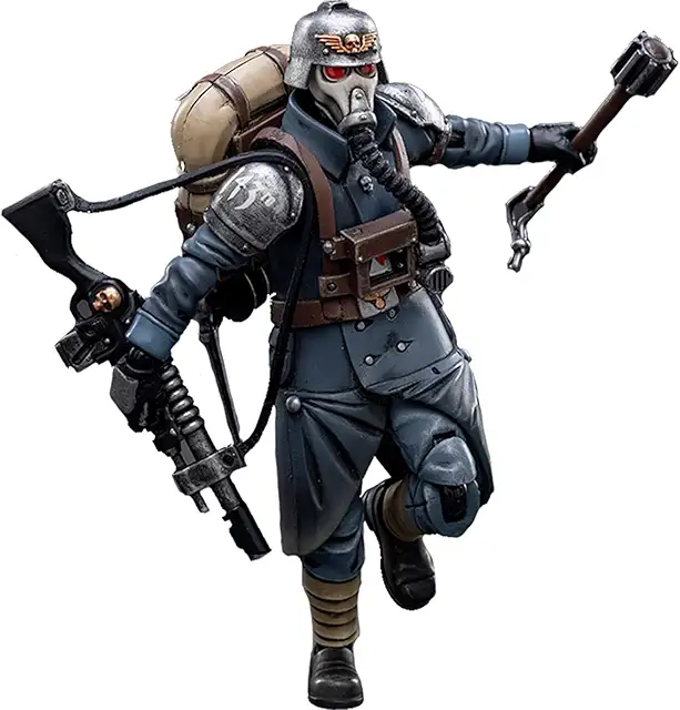 JOYTOY Warhammer 40k Astra Militarum Death Korps Guardsman 1/18 Action Figur