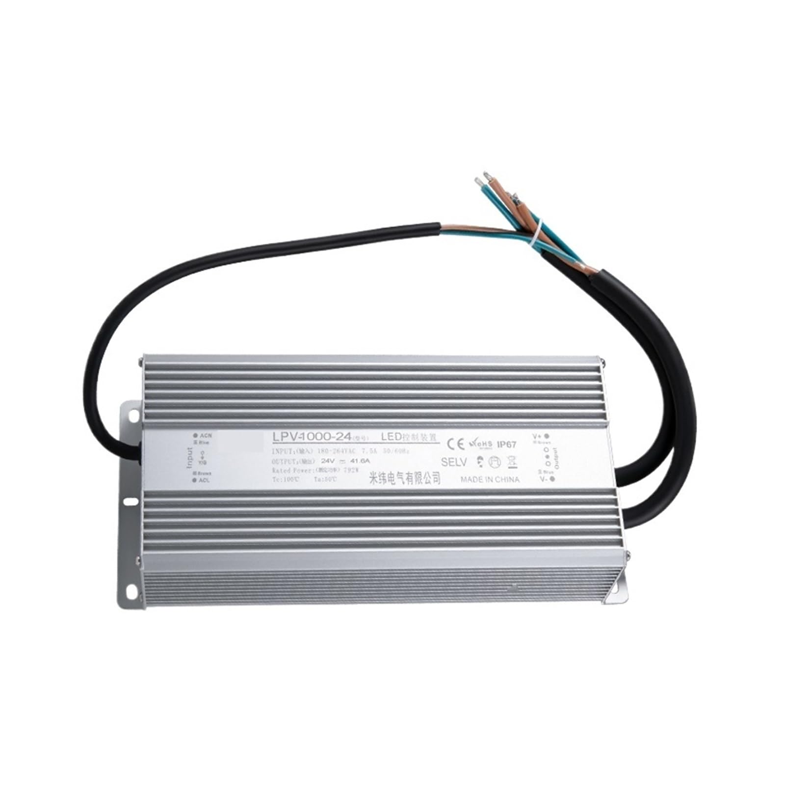 GWRQXWCKA Waterproof Switch Power Supply 180-264VAC AC-DC 1000W 24V 36V 48VDC Transformer(36V)