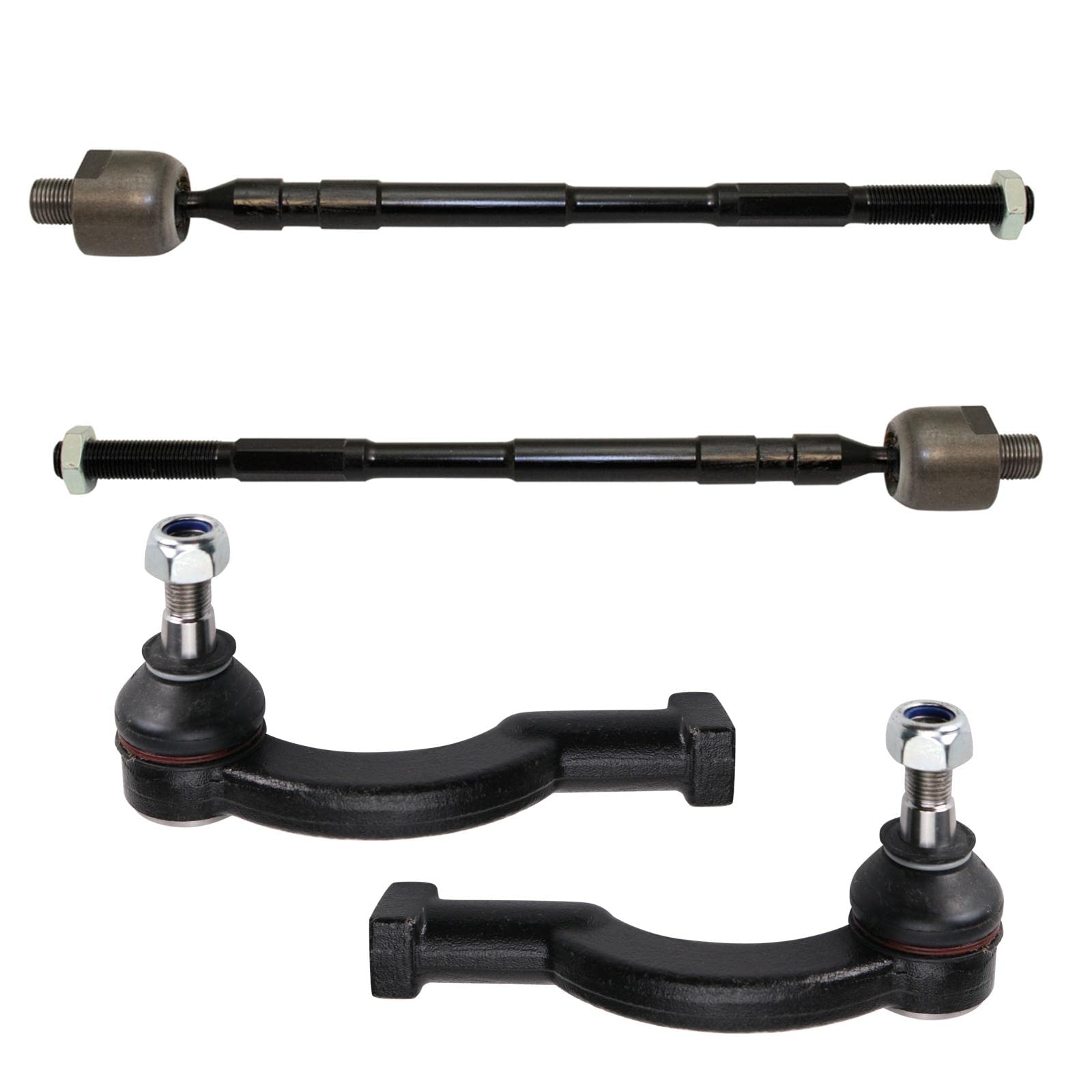 TRQ Front Tie Rod Set Compatible with 2015-2018 Subaru Legacy Outback