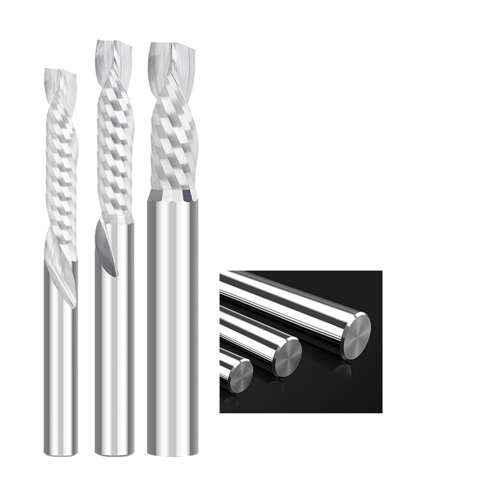 Frez UP- und DOWN-Cut, 1 rowek, spiralny frez z twardego metalu, 12 x 45 x 100 mm