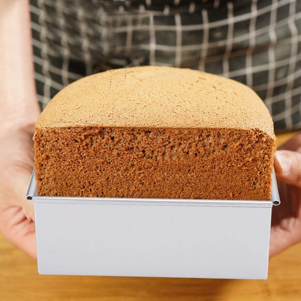 Stampo per Torta da Forno a Forma Quadrata in Alluminio Anodizzato Stampo per Torta per Mousse con Fondo Rimovibile per Cucina Domestica