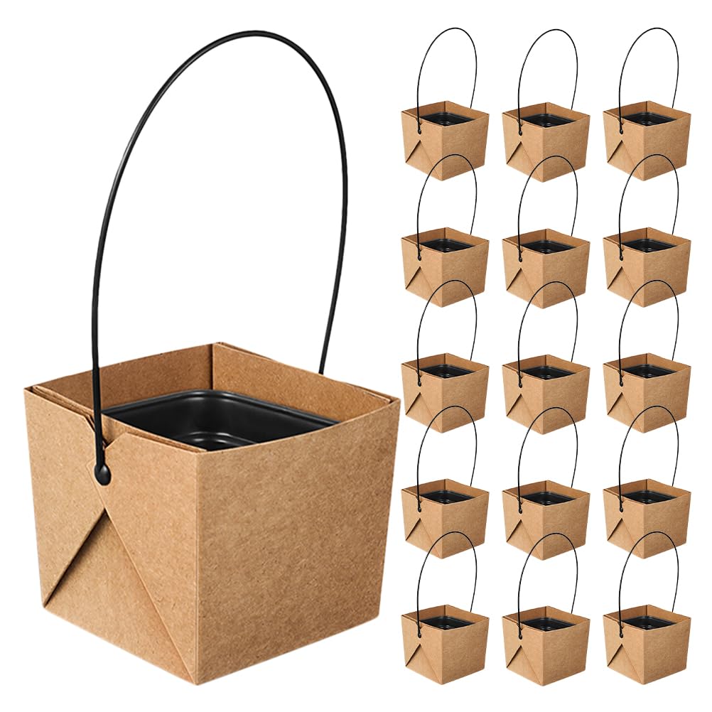 Mini Pots de Fleurs Carrés Imperméables | Fini les Fuites d'Eau sur le Bureau