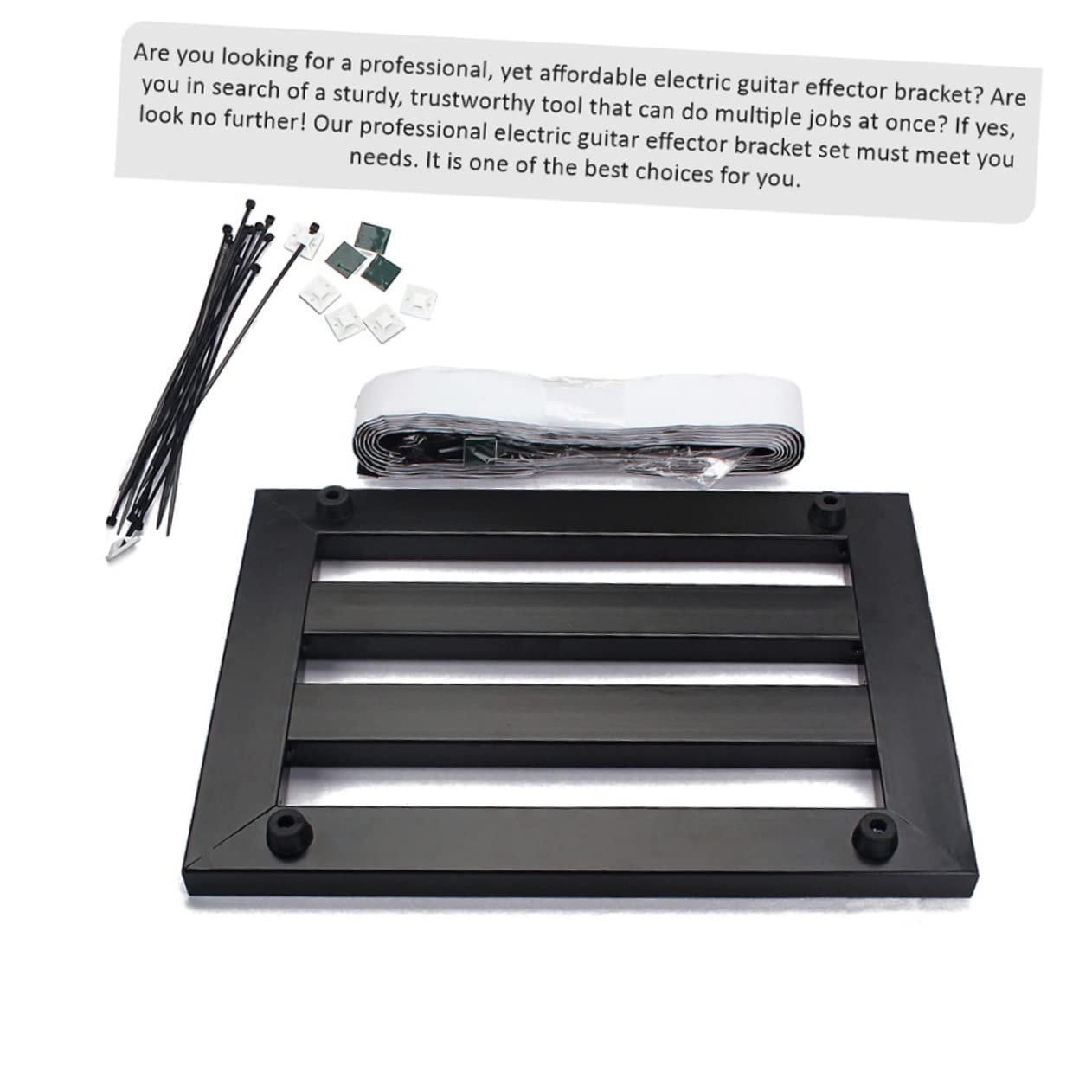 Totority -in-one Guitar Pedal Accessory 28pcs Set Guitar Effect Bracket Pedal Mounting Tape Easy to Cut and Stick