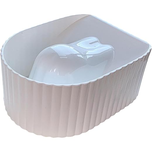 THE STYLE SUTRA Nail Soaking Bowl Nail Soaker Tray Portable Soak Off Bowl Nail Manicure Bowl White