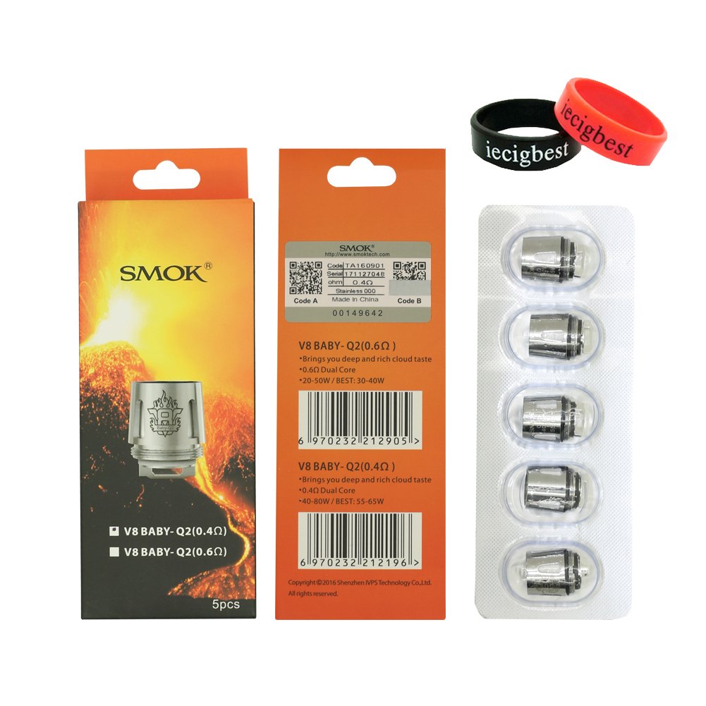 SMOK TFV8 Baby Beast Verdampfertank (V8 Baby-Q2) 0.4ohm- Pack of 5