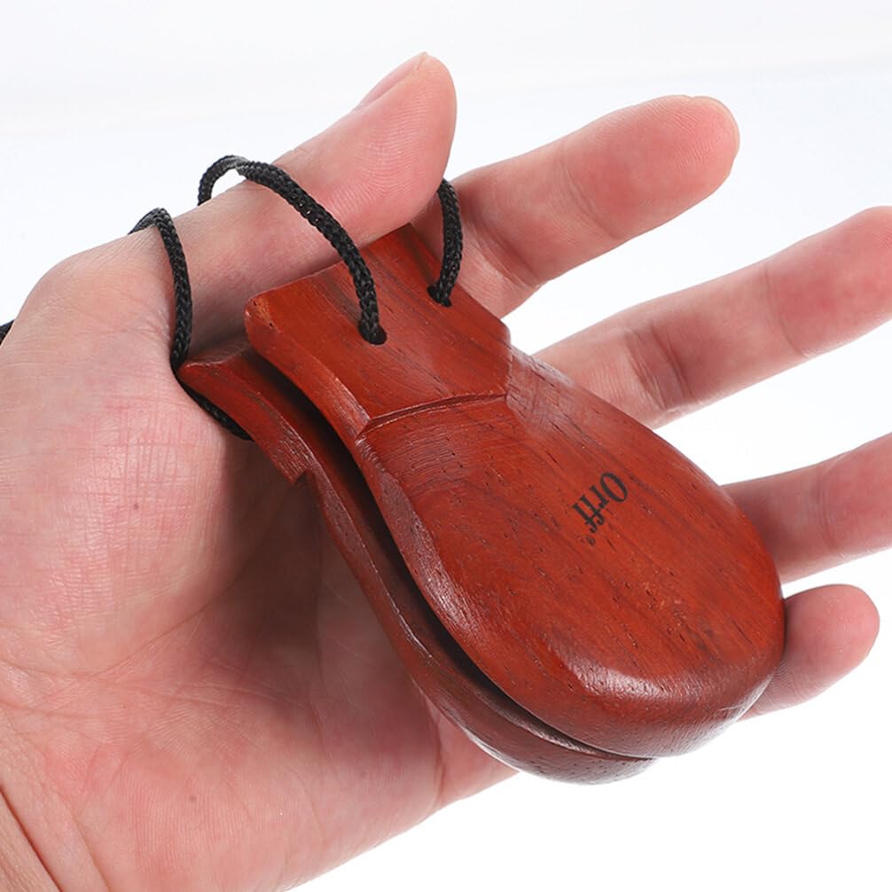 VALICLUD Castagnettes espagnoles pour adultes Instrument de musique traditionnel espagnol Doigt Flamenco Castagnettes à percussion à main