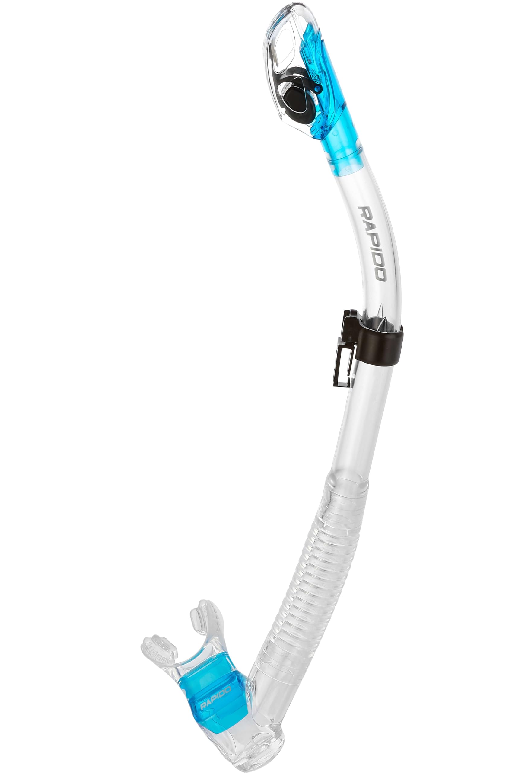 Rapido Energy Dry Snorkel - Clear/Translucent Aqua