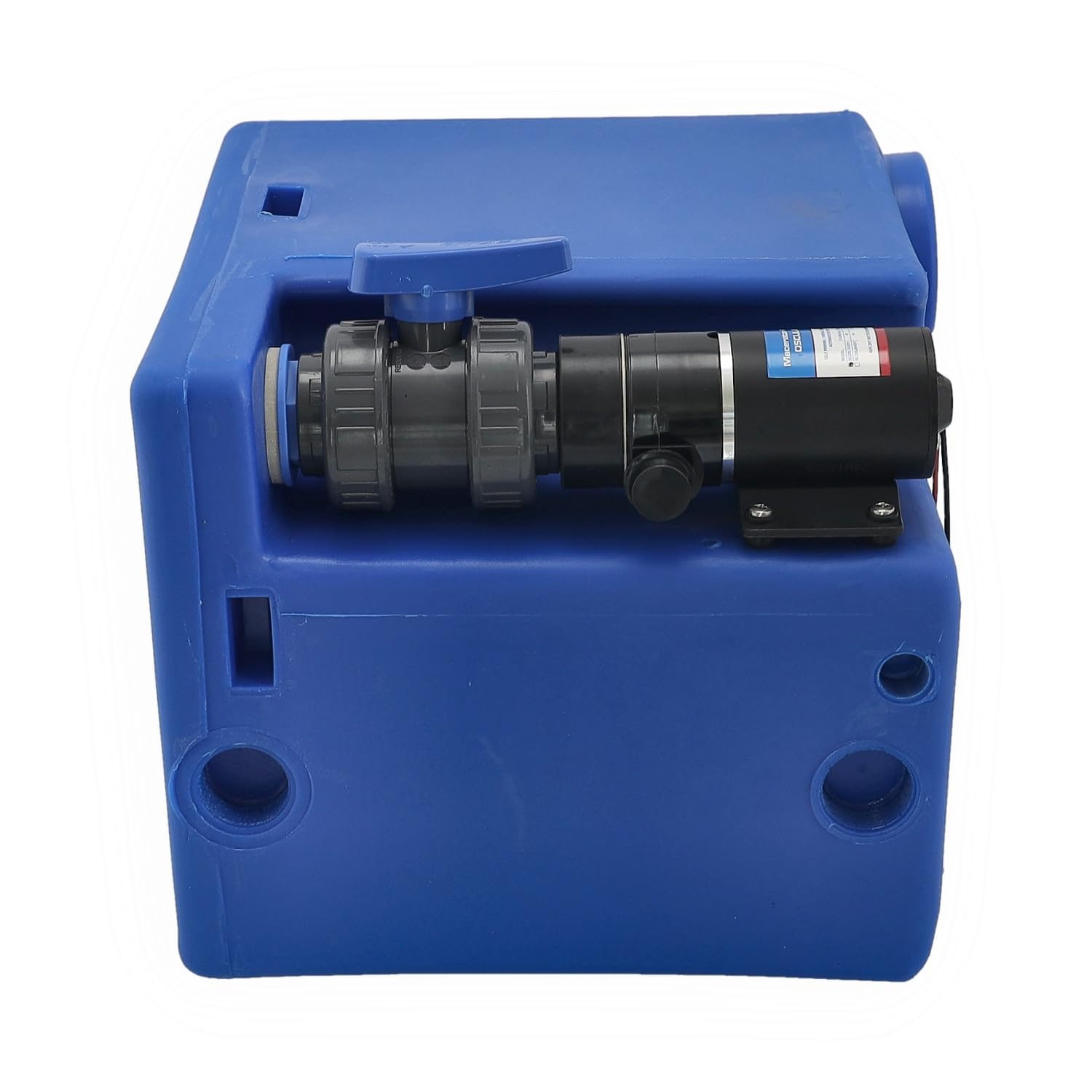 Abwassertank 52, 72, 112 l mit 12 V Pumpe, Schmutzwassertank Fäkalientank Schwarzwassertank Grauwassertank Bootstank Einbautank Tank für Boot, Wohnmobil, Wohnwagen, Camping...