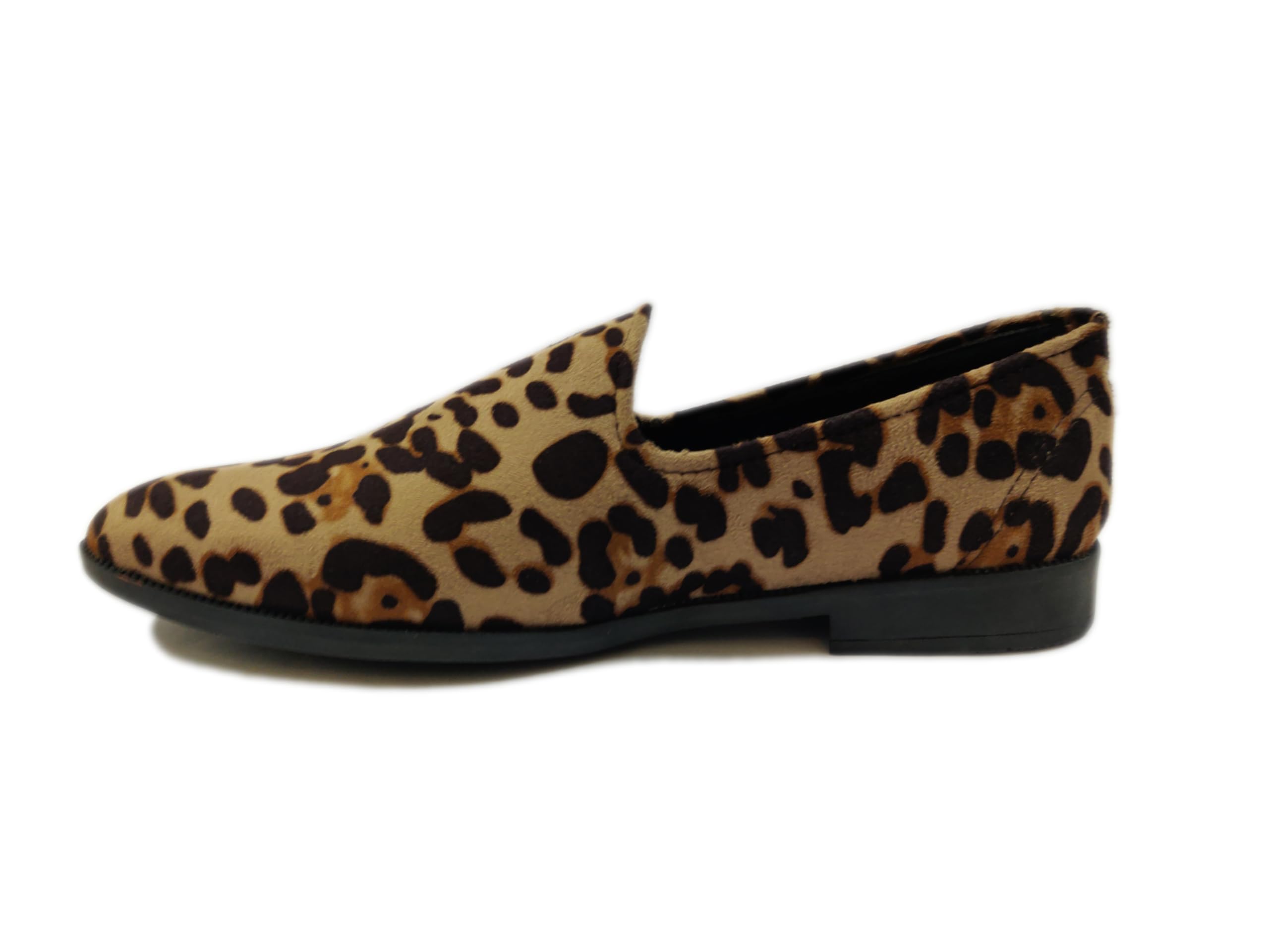 VELOUR INDIA Leopard Skin Print Textured Loafer Slipon Shoes for Men (7) Beige 2