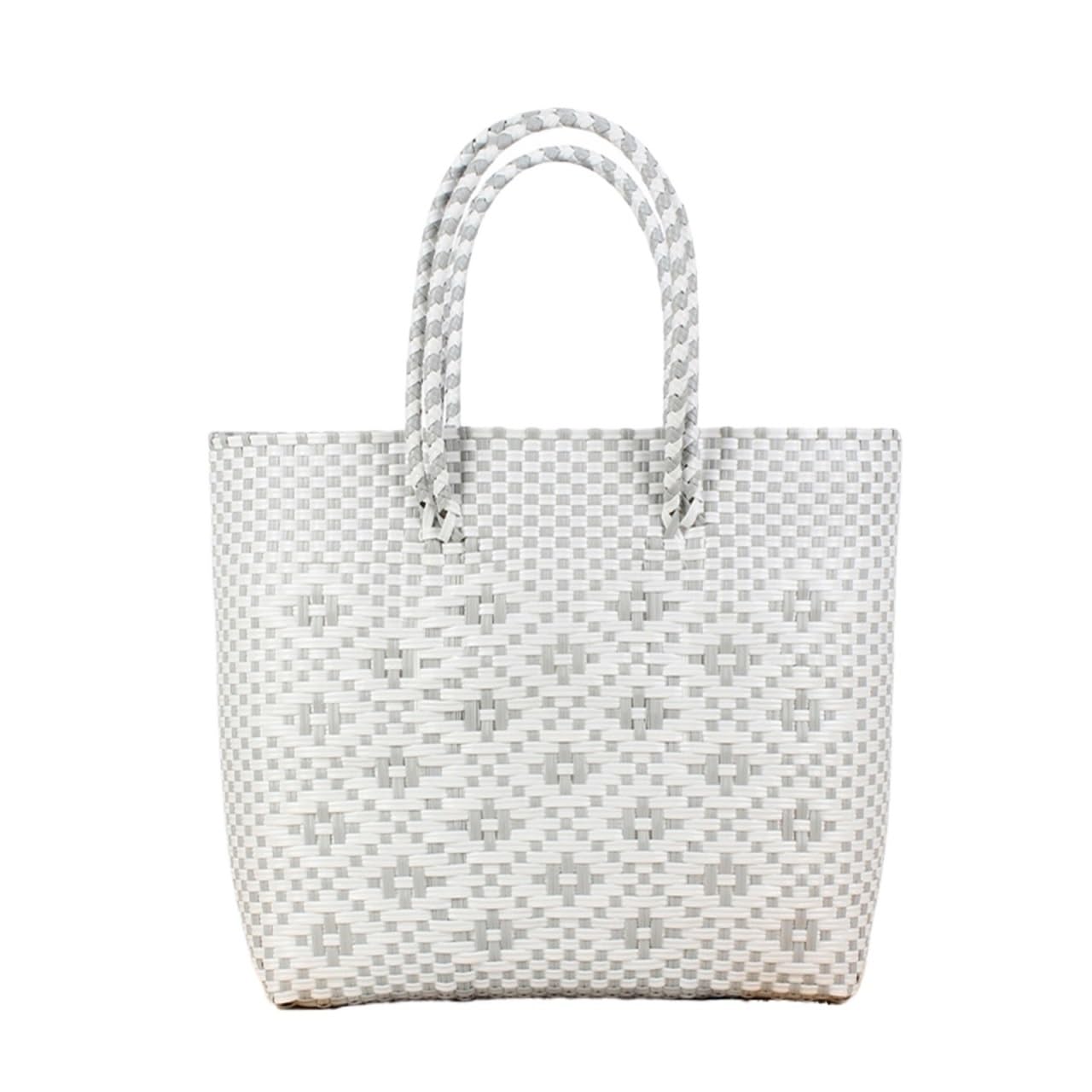 Yanrose Women's Grey Beach Bags Waterproof Sandproof Hand-Woven Vegetable Basket Large Travel Camping Picnic Shoulder Tote(Grey)