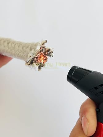 Sealed Ceramic Fiber Twisted Rope high Temperature Resistant Asbestos Cloth Ceramic Fiber Rope 5 Meters 6mm*6mm