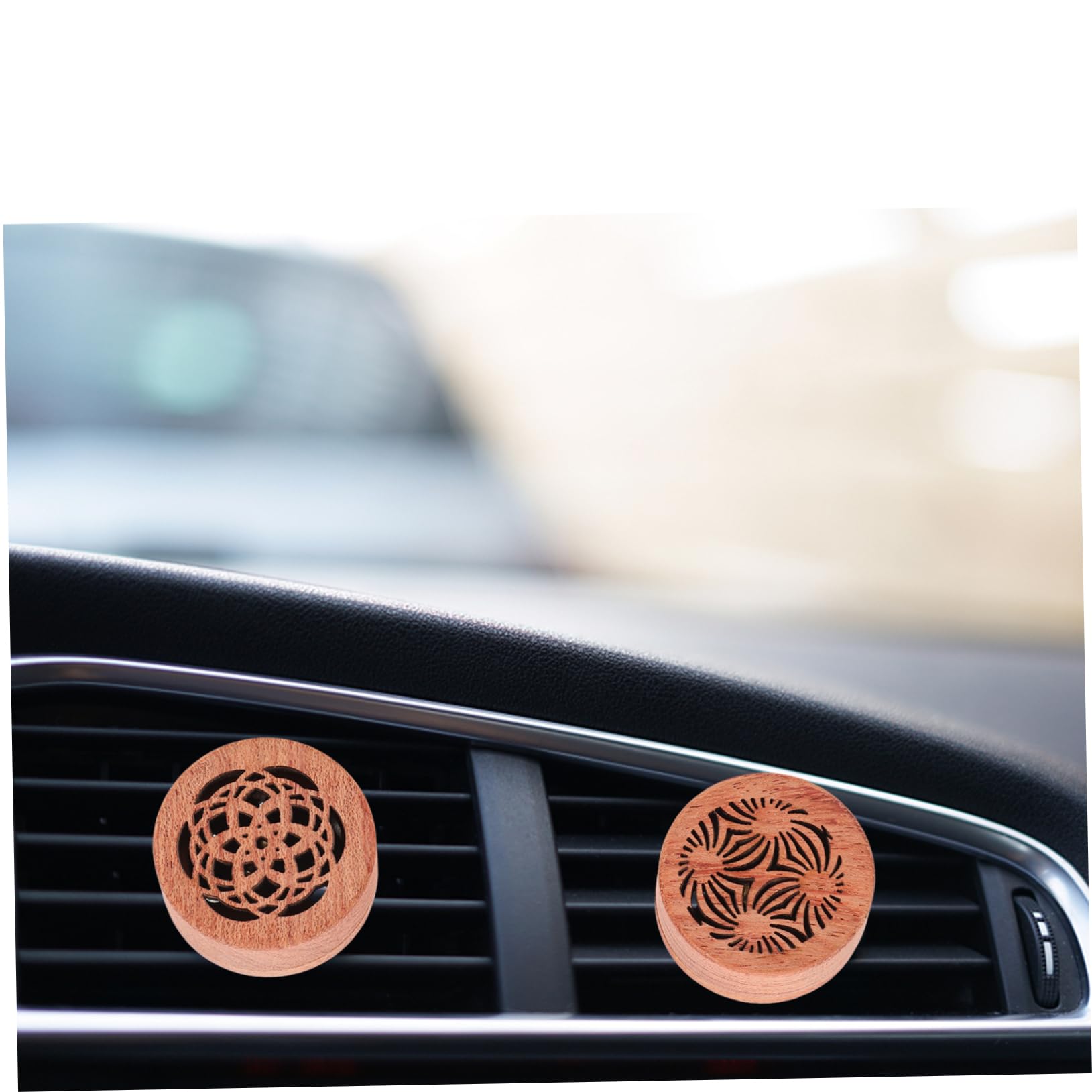 iplusmile 8 Stk Luftauslass-Diffusor-Clip Autos eine Armatur Autoerfrischer-Clips Zubehör für Autoentlüftungen auto lüftungsclips dekoration automatische Entlüftungsclips Holz