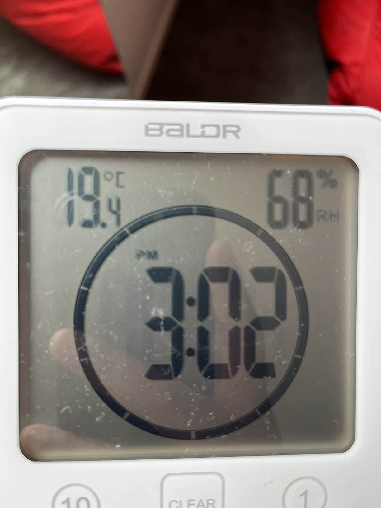 BALDR Digital Shower Clock with Timer Waterproof Shower Timer