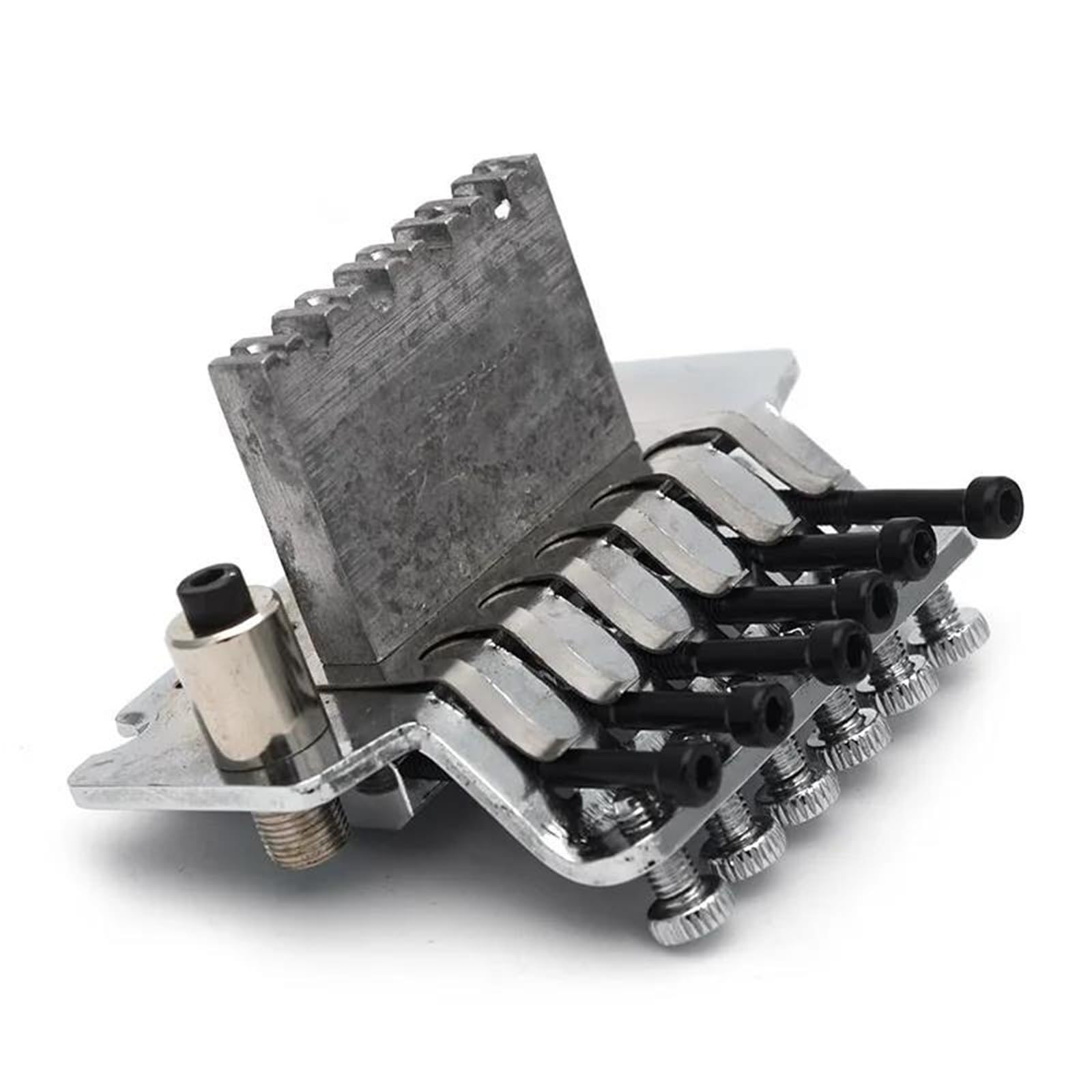 Mostek Double Locking Tremolo do gitary elektrycznej 6 strunowej dostępny w kolorze czarnym złotym chromowanym Mostek Gitary Profesjonalnej(Chrome)