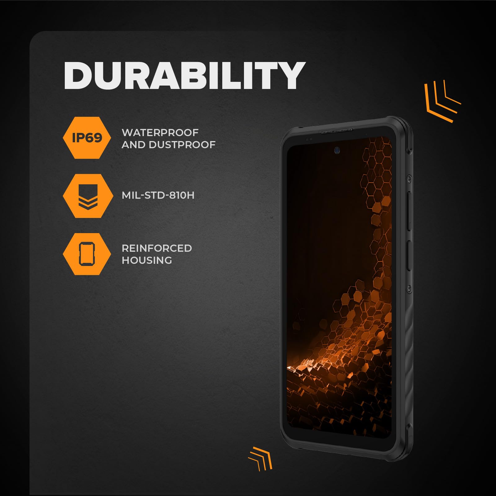 Hammer H IRON 6 Smartphone 8/256GB 5G Fotocamera 65MP Batteria 6050mAh - Dettaglio