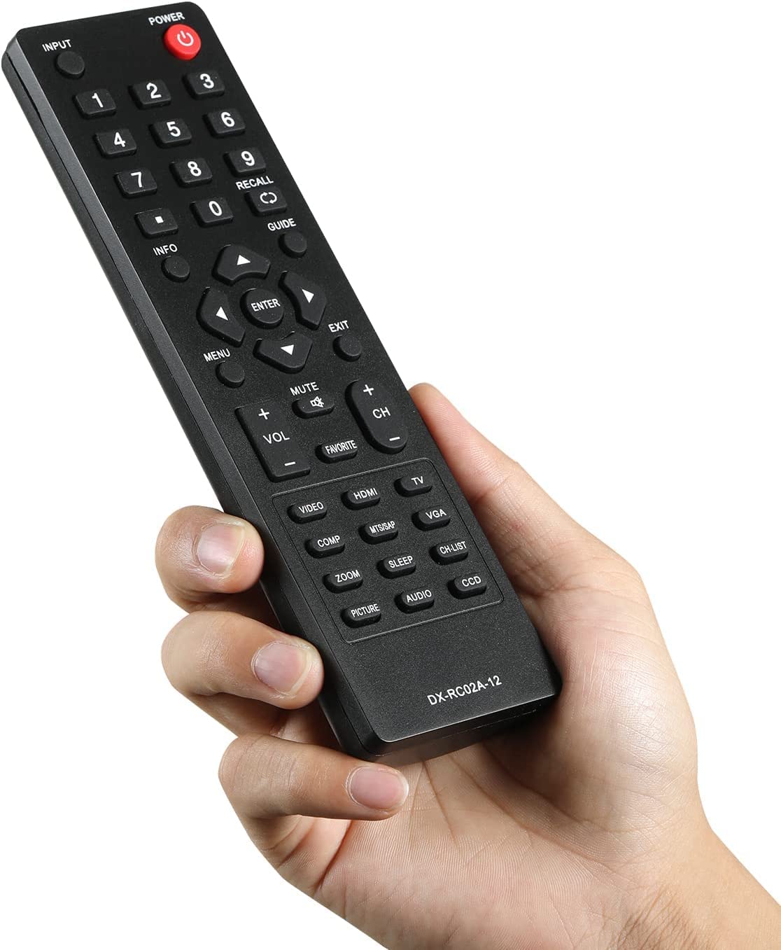 DX-RC02A-12 Universal TV Remote Control fit for Dynex DX-26L100A13  DX-32L100A13 DX-32L152A11