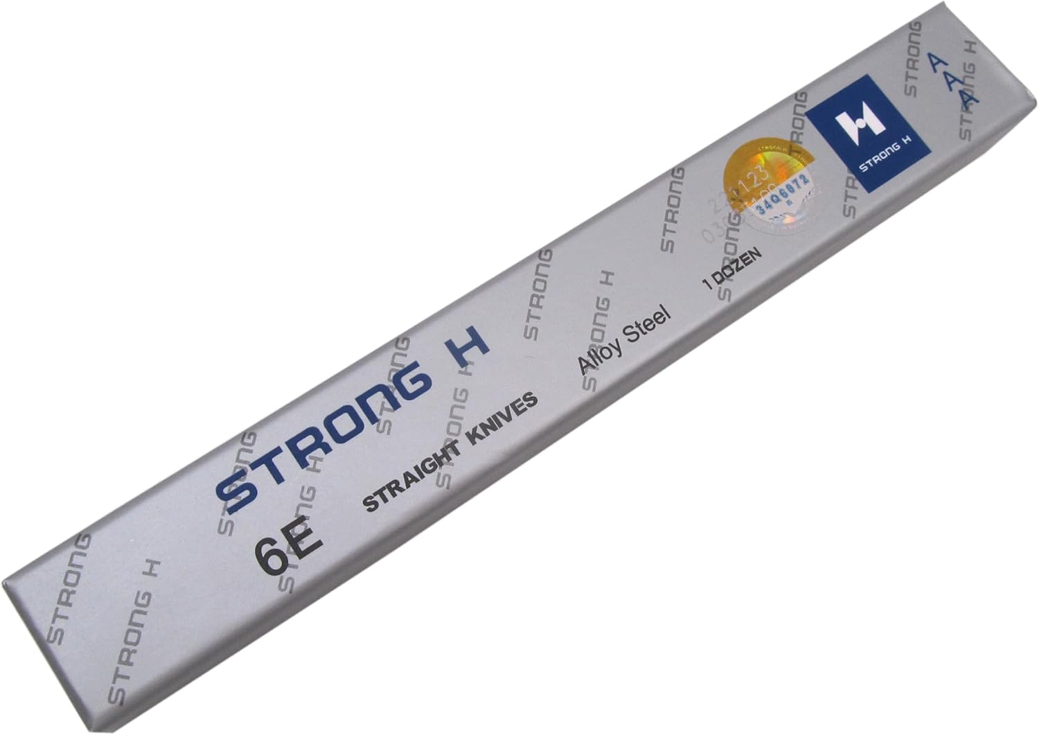 CKPSMS Brand -(1 Dozen)12 Pack E Strong H-3A Alloy Steel Blades Compatible with/Replacement for KM Brand/Eastman Brand Straight Cutting Machines (Size:6E)