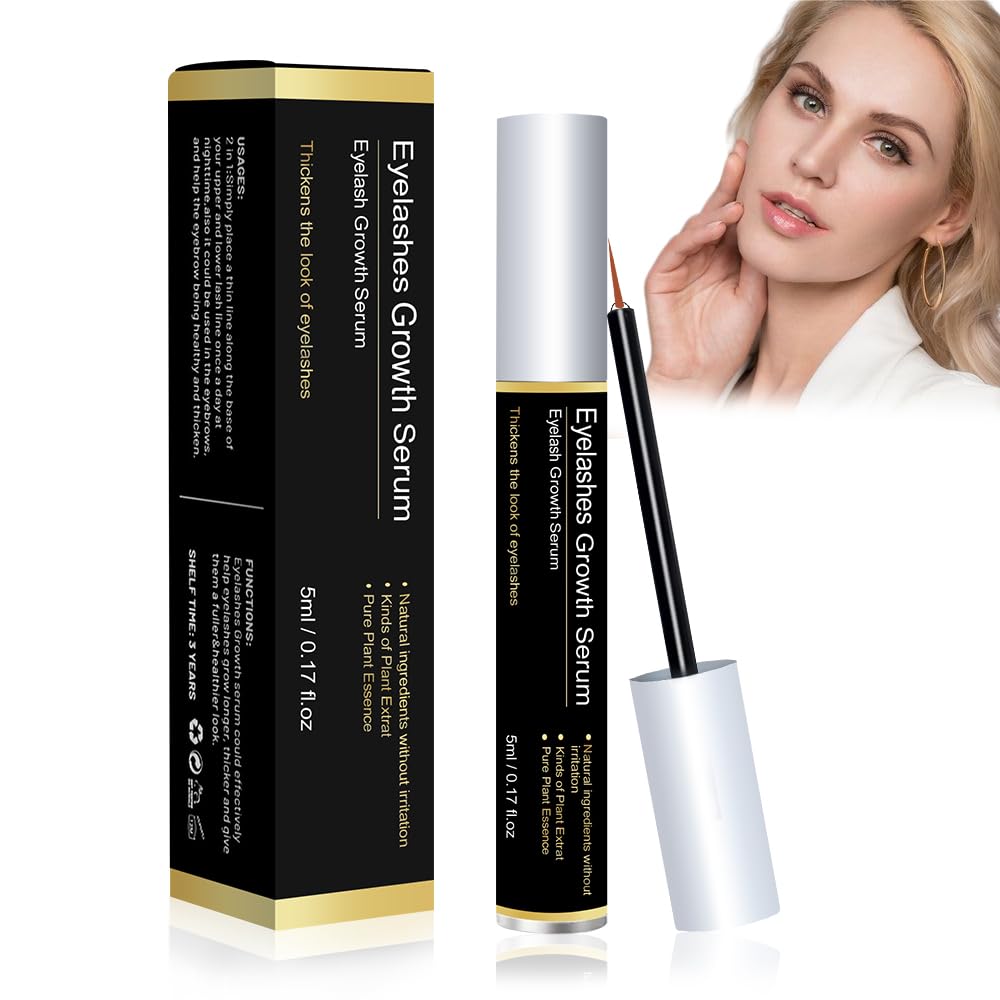 Serum Pestañas Crecimiento,5ML Serum Pestañas,Ingredientes Naturales,Formas de Fortalecer y Alargar el Crecimiento de Pestañas
