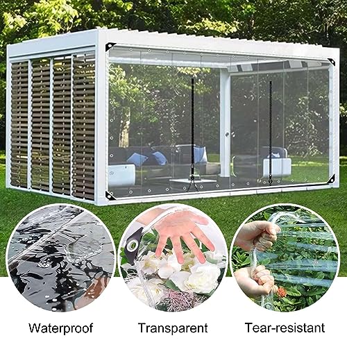 Rideau de pluie pour porche de terrasse et bâche transparente extérieure - 6