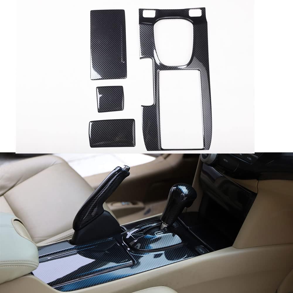for Honda Accord 2008 2009 2010 2011 2012 2013 Carbon Fiber Style Gear Shift Box Panel Covers Trims