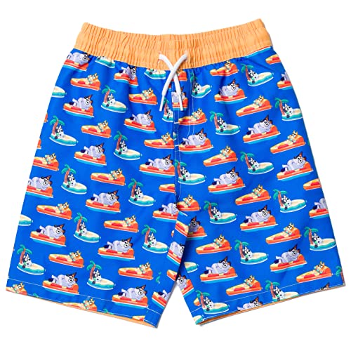 Bluey Bingo Toddler Boys Rash Guard And Swim Trunks Outfit Set Blue Orange 4T #TOP3