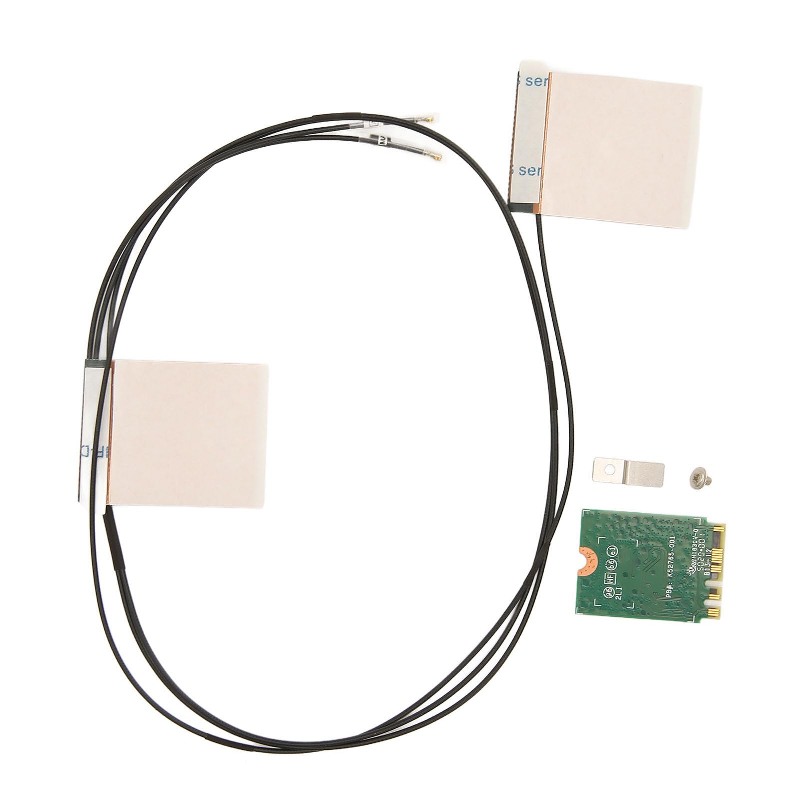Elprico Karta WIFI 6e, Bezprzewodowa Karta Sieciowa NGFF M2 z Bluetooth 5.2, Tri Band PC Adapter WIFI dla Systemu 10 11, Linux (Wbudowane 2 anteny)
