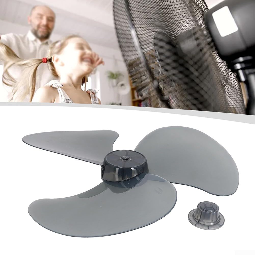 Ventola silenziosa da 40,6 cm con copertura a dado, ventola di ricambio per ventilatore da tavolo da tavolo, fornisce un flusso d'aria efficiente (ventilatore)