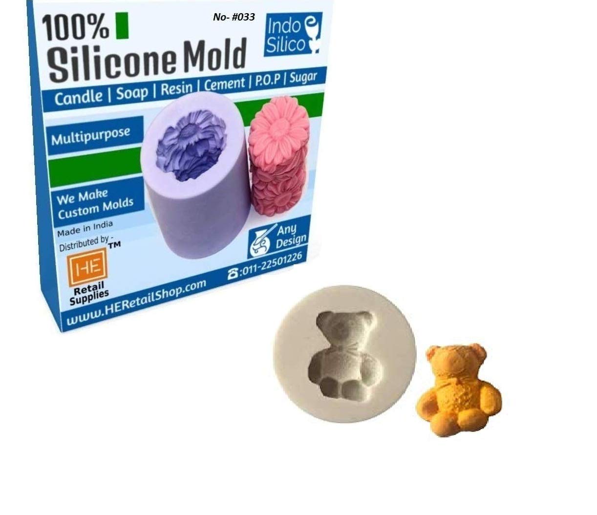 AJW 1PC Small Bear Sugar Buttons Silicone Mold Fondant Mold Cake Decorating Tools Chocolate Gumpaste Mold