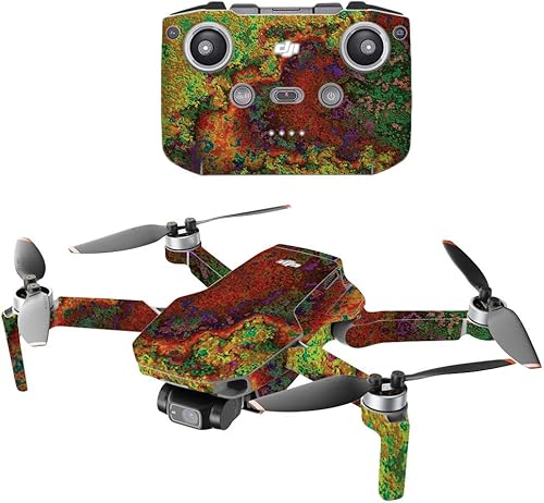 MightySkins Compatible con DJI Mini 2 Dron portátil  Óxido  Funda protectora de vinilo duradera y única  Fácil de aplicar, quitar y cambiar de