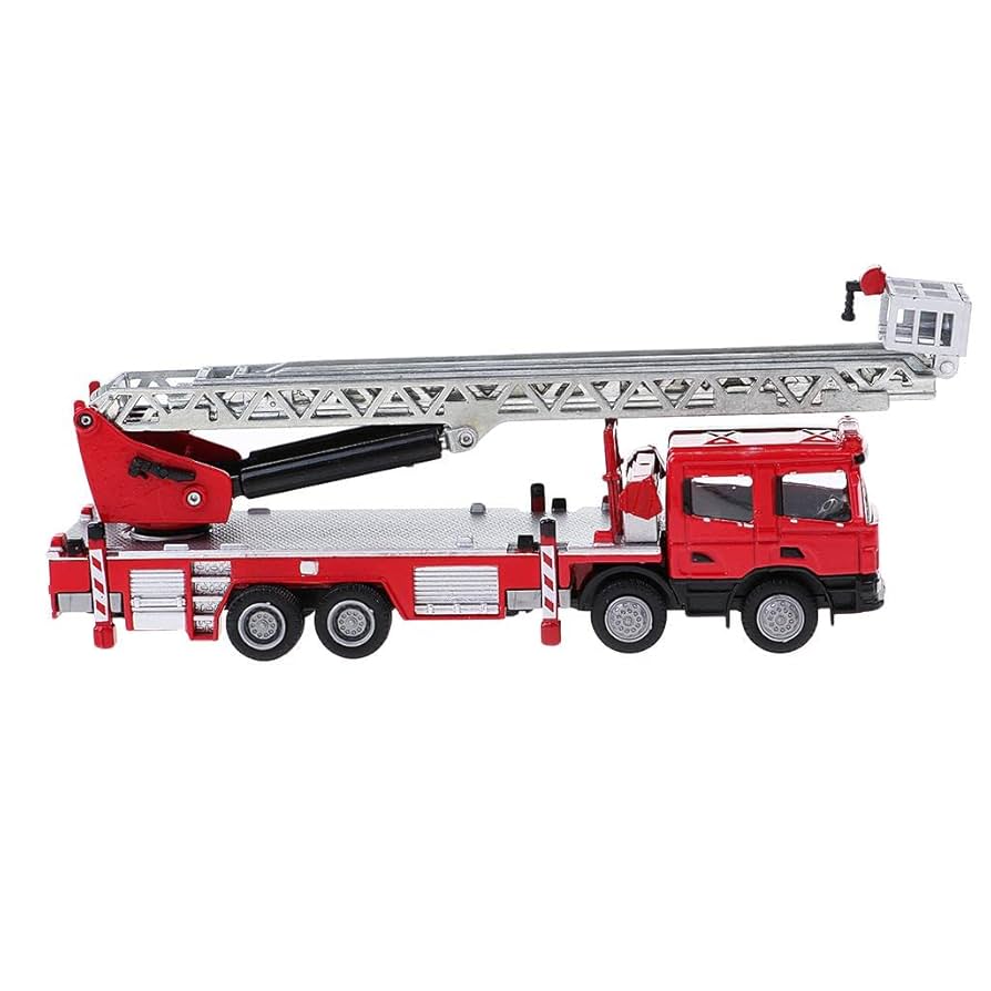 Amazon | Zialofi 1:50 合金ダイキャスト消防車はしご車