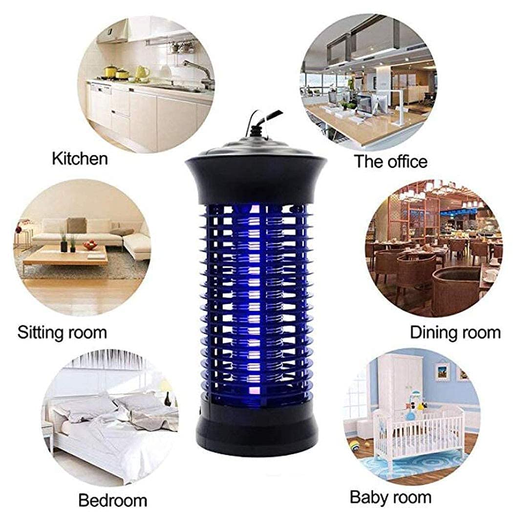 Mosquito Killerbug Mosquito Killer - Trampa para Mosquitos Lámpara para Matar Mosquitos Amazon Hot Cake Led Pest Bug Repelente de Mosquitos Trampa Repelente Negro