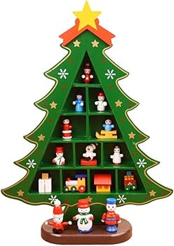 木製クリスマス飾りセット Amazon.co.jp: JAnjiaLxY クリスマスツリー 卓上 高さ14-22cm DIY