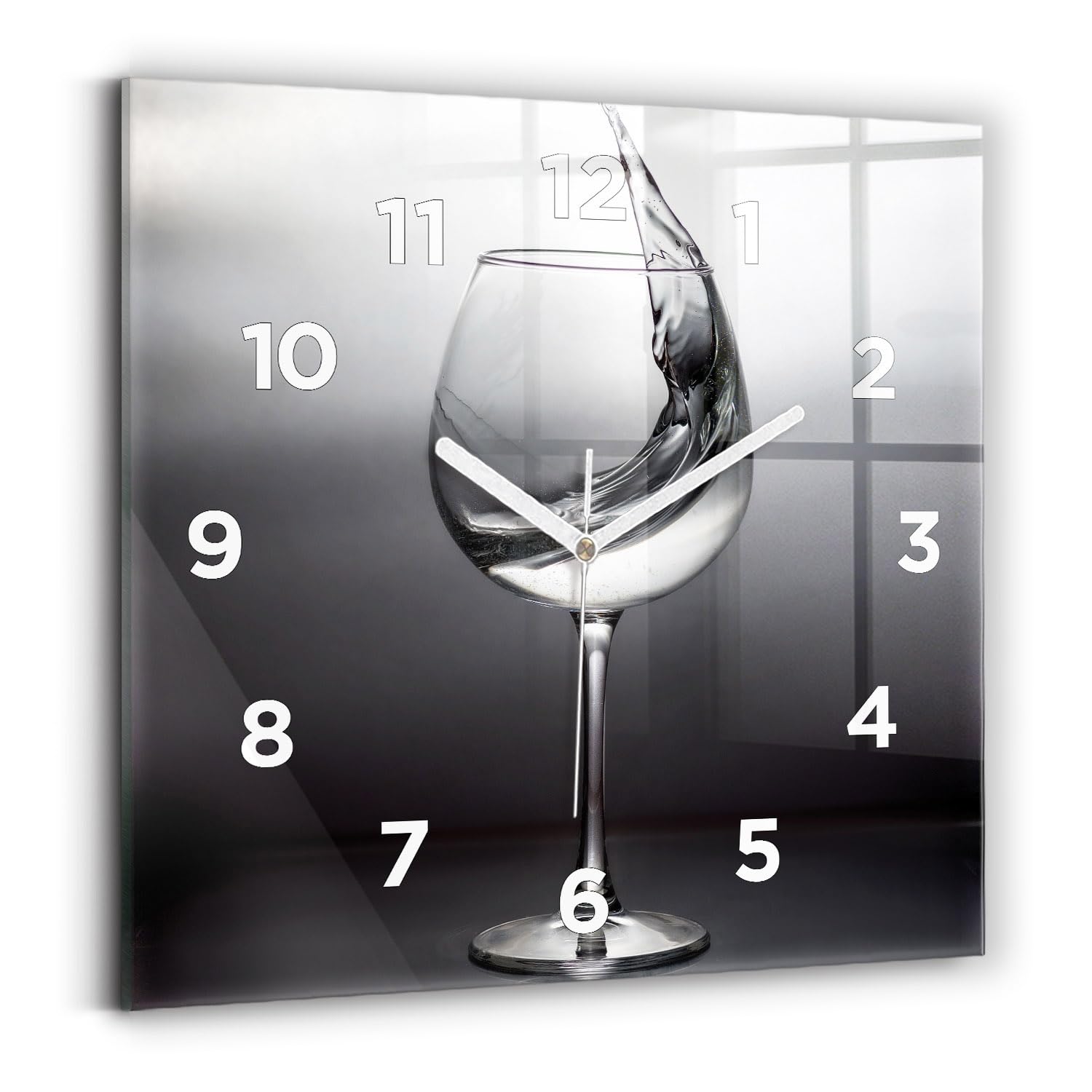 Horloge numérique affichage analogique silencieuse Wallfluent 30x30