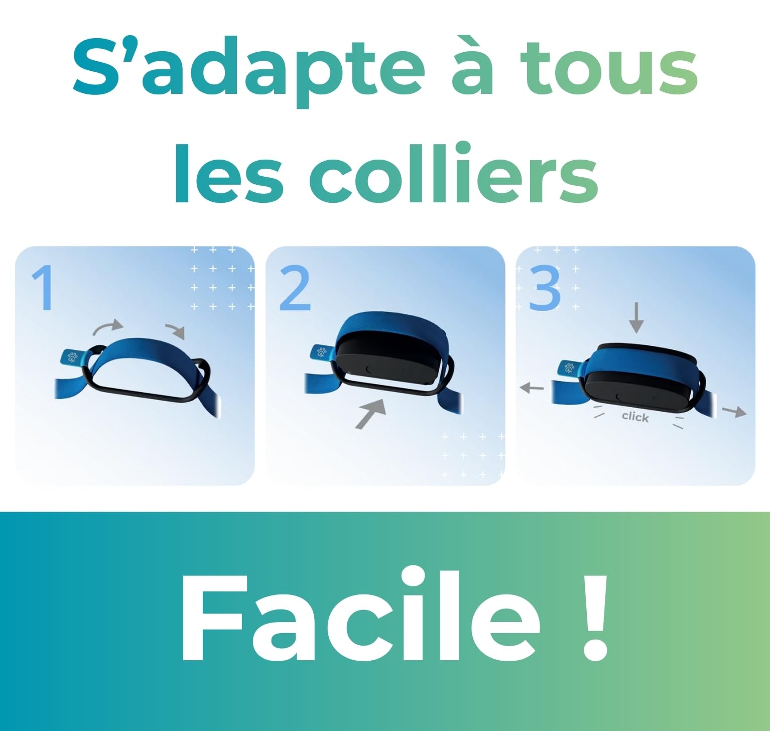 Invoxia Biotracker GPS et Suivi Santé pour Chien | Suivi cardiaque, respiratoire et sommeil, GPS LTE-M 4G, sans abonnement, autonomie 15 jours