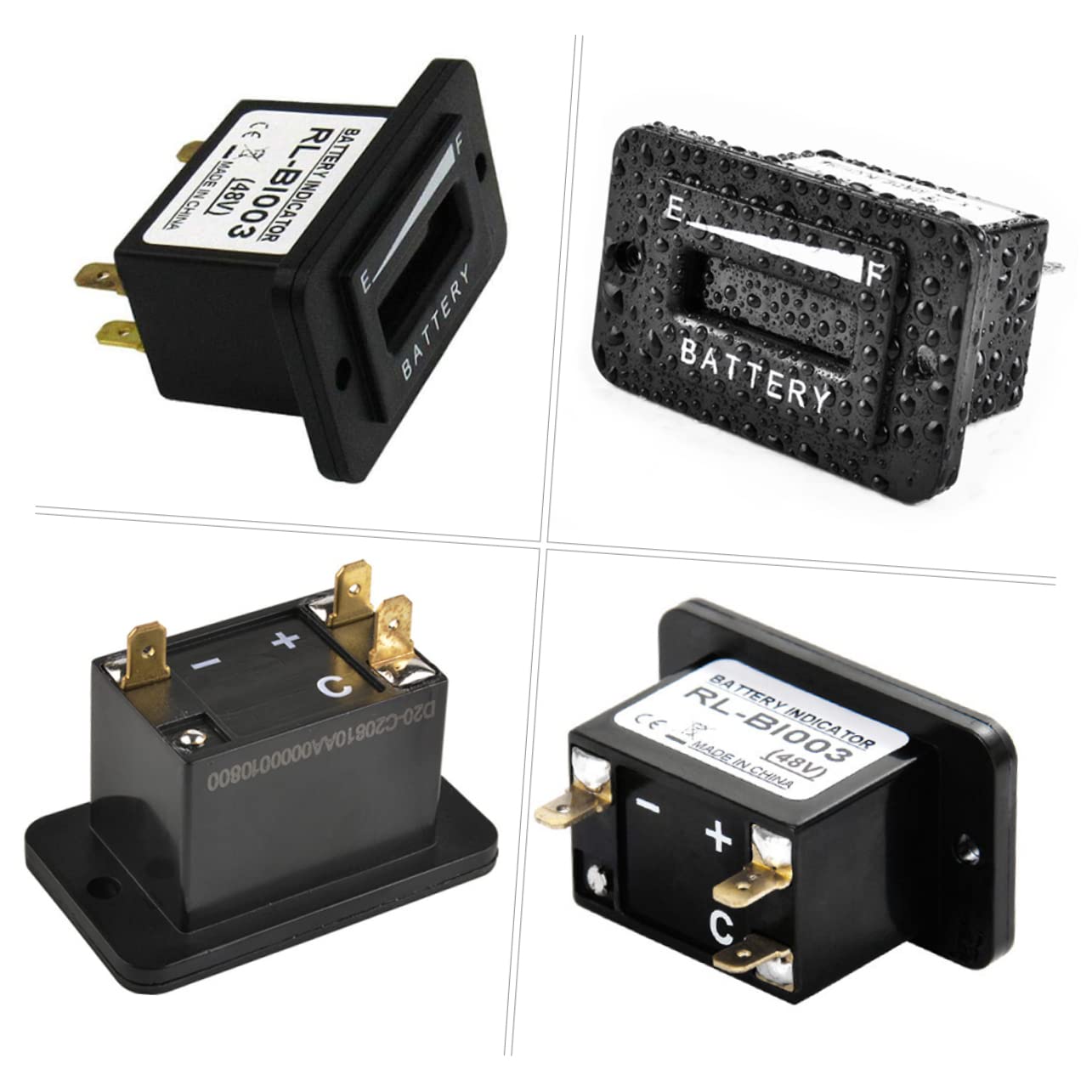 TOPBATHY Misuratore Capacità Batteria LED Portatile Tester per Auto Strumento Controllo Potenza Compatto e Sicuro per Batterie