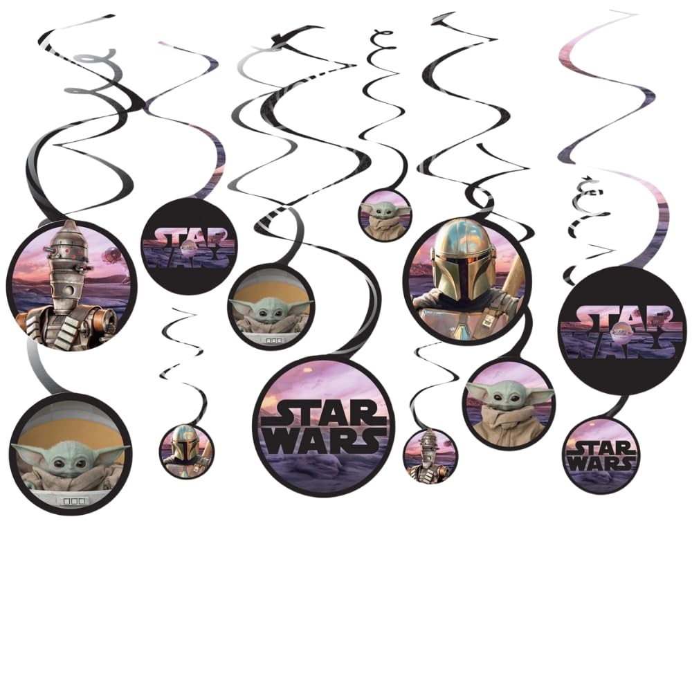 Décorations Tourbillon Yoda Star Wars Amscan pour Anniversaire Enfant