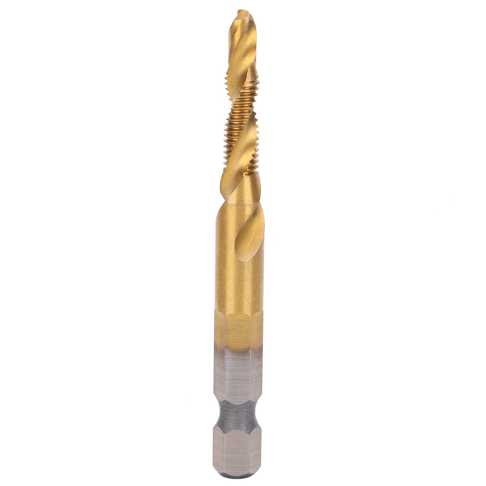 10 Uds brocas de taladro HSS 6,1mm vástago cuadrado hexagonal Ti recubierto compuesto M5 Hardware herramientas manuales para perforación metalúrgica acero al carbono