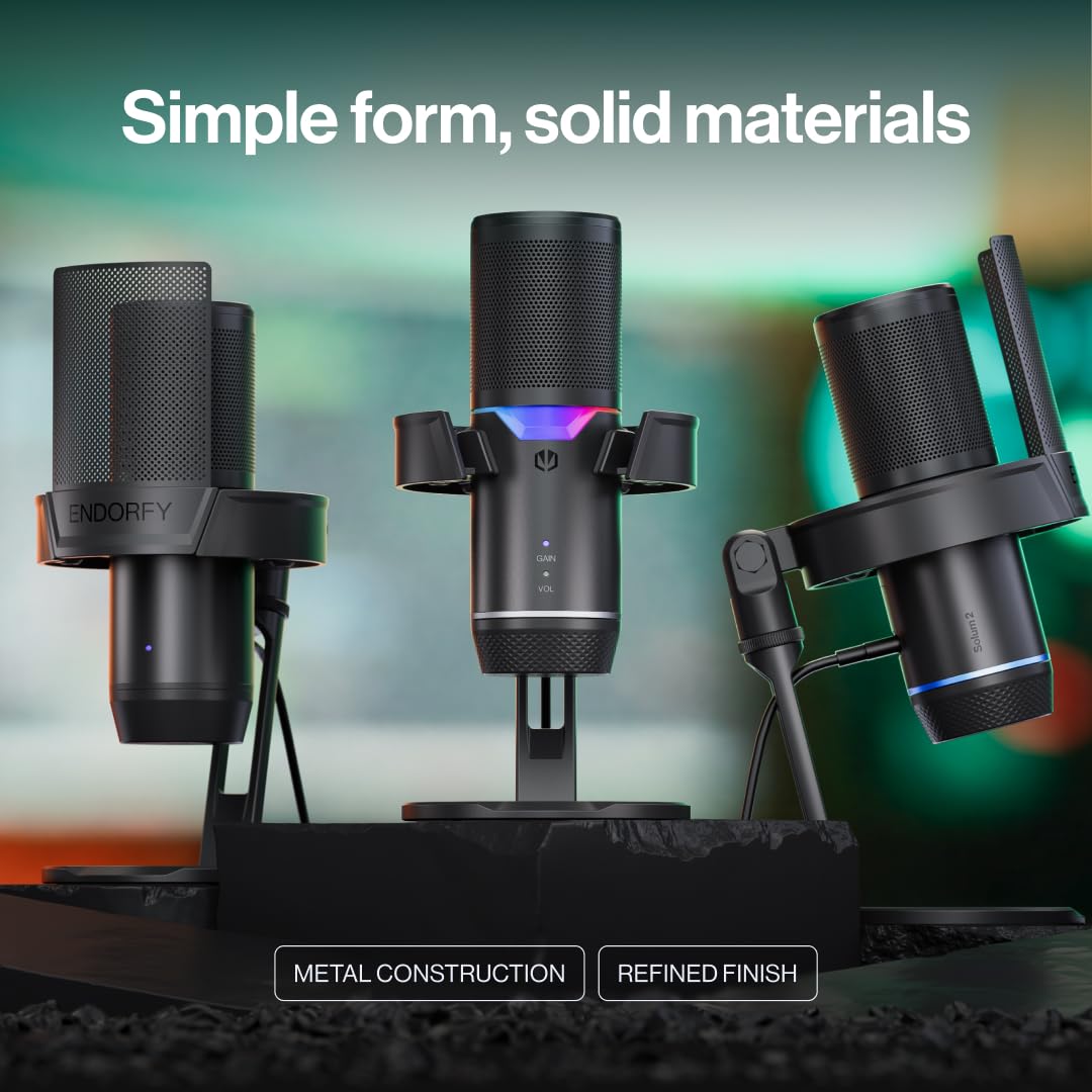 ENDORFY Solum 2 Mikrofon USB C, pojemnościowy, kardioidalny