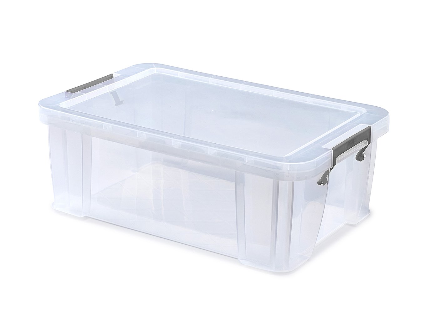 Whitefurze 15L Clear Allstore Storage Box - 170Mm X 300Mm X 470Mm