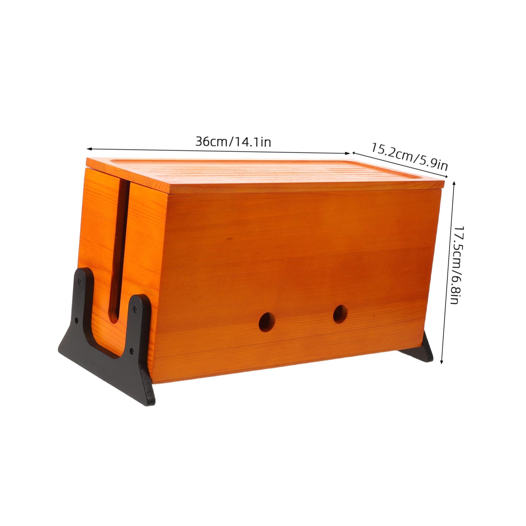 NUOBESTY Scatola Portacavi in Legno per Scrivania con Gestione Cavi Professionale e Design Elegante per Uso su Desktop e Countertop