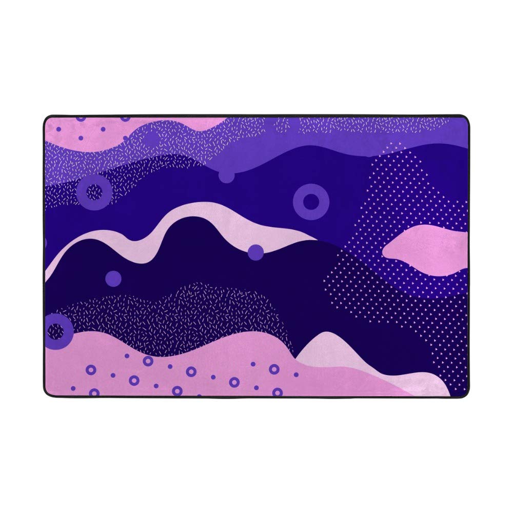 Tapis de salon créatif géométrique doux velours corail déco
