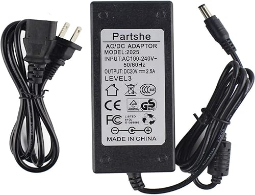 PARTSHE Cargador adaptador de CA Fuente de alimentación para impresora de etiquetas Zebra Eltron TLP2844 TLP LP 2844 2824 GC420 GC420T GC420d